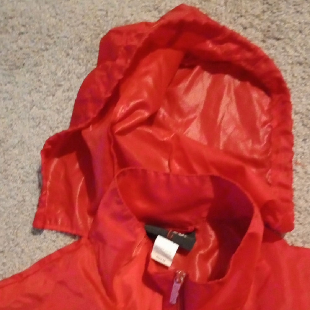 Totes Red Windbreaker Hooded Jacket - Picture 5 of 7